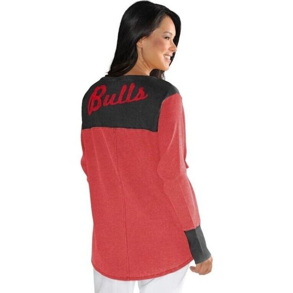 NBA Chicago Bulls Womens Size M Blindside Thermal Long Sleeve Top Touch Red - Picture 5 of 6